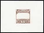 1869 Landing of Columbus 15c, type I, die proof of