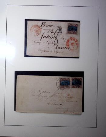 1869 Landing of Columbus 15c brown and blue, balance