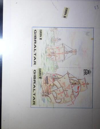 1992 Europa Columbus issue, group comprising the essays