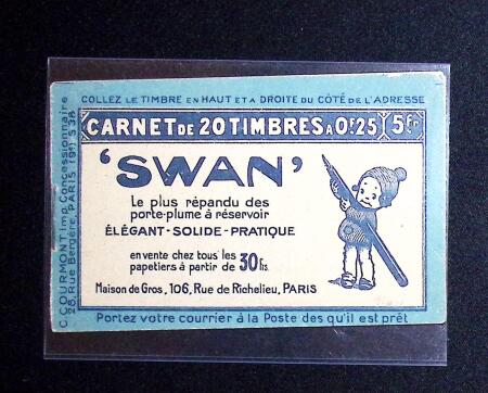 N° 140-CA2 Carnet C6 surchargé ANNULE, série 38,