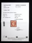N° 7 1F vermillon, neuf sans gomme, filets intacts,