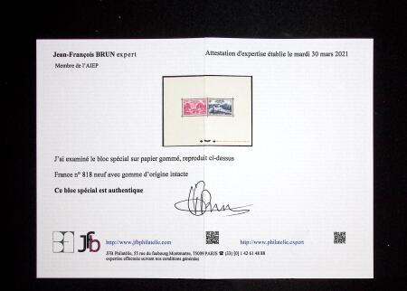 N° 818 et 819, Palais de Chaillot, RR, tirage 400
