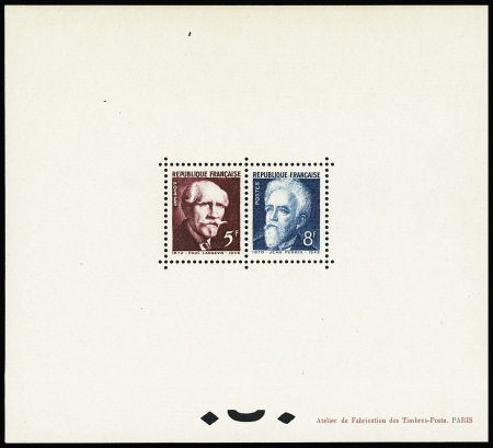 N°  820 et 821, Paul Langevin et Jean Perrin, RR,