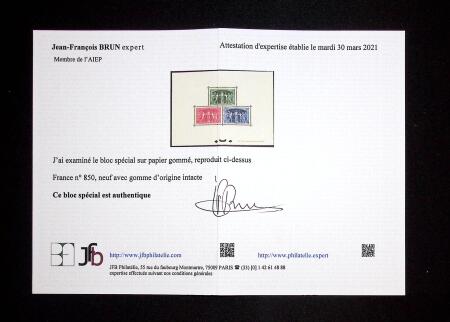 N° 850 à 852, Congrès C.I.T.T, RR, tirage 16