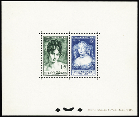 N° 874 et 875, Mme de Sévigné et Mme Récamier,