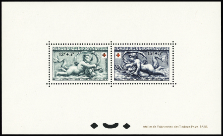 N°  937 et 938, Croix-Rouge 1952, TTB, RR, tirage
