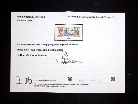 N° 943, 944, 956 et 957, Théâtre Français, TTB,