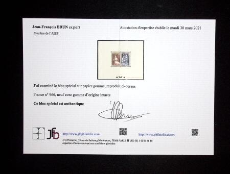 N° 966 et 967, Croix-Rouge 1953, TTB, RR, tirage