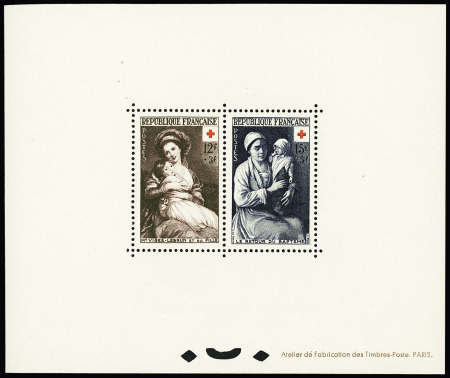 N° 966 et 967,  Croix-Rouge 1953, TTB, RR, tirage