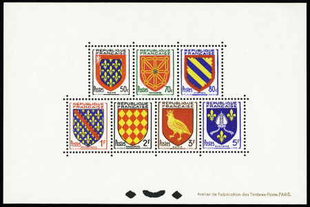 N° 999 à 1005, Armoiries: Maine, Navarre, Nivernais,