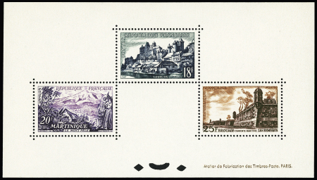 N° 1036 à 1042, Série touristique 1952, TTB, RR,