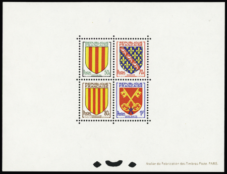 N° 1044 à 1047, Armoiries, comté de Foix, Manche,