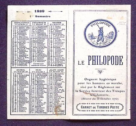 N° 189-CP1 Le Philopode, qq adhérences, TB, R