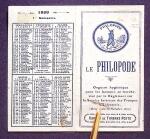 N° 189-CP1 Le Philopode, qq adhérences, TB, R