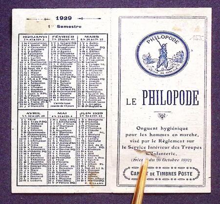 N° 189-CP1 Le Philopode, qq adhérences, TB, R
