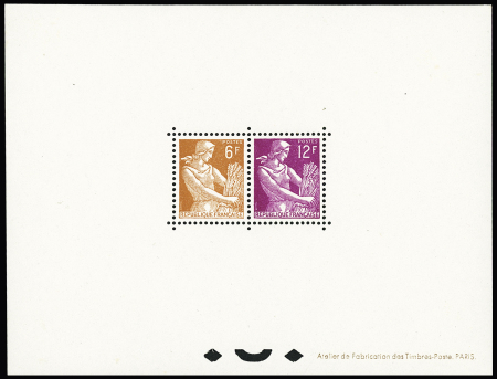 N° 1115 et 1116, 6F et 12 F Moissonneuse, TTB, RR,