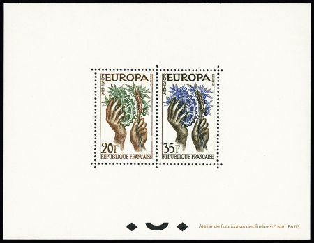N° 1122 et 1123, Europa 1957, TTB, RR, tirage 22
