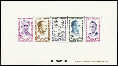 N° 1198 à 1202, Héros de la résistance, TTB, RR,