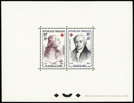 N° 1226 et 1227, Croix-Rouge 1959, TTB, RR, tirage