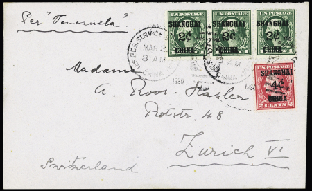 US POST IN CHINA - 1920-29, Three covers from Shanghai