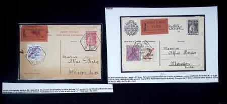 1916-36, Four items addressed to Switzerland including