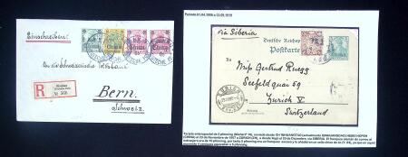 GERMAN POST OFFICES IN CHINA: Lot of 22 covers and