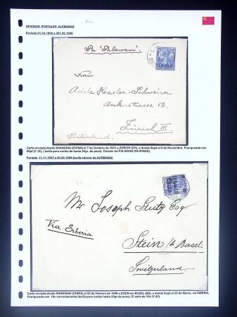GERMAN POST OFFICES IN CHINA: Lot of 22 covers and