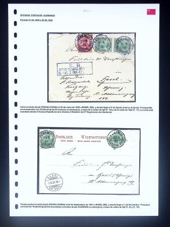 GERMAN POST OFFICES IN CHINA: Lot of 22 covers and