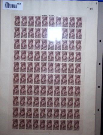 1945 Portuguese Navigators, proof sheets from the printer's