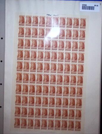 1945 Portuguese Navigators, proof sheets from the printer's