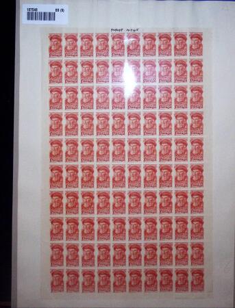 1945 Portuguese Navigators, proof sheets from the printer's