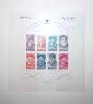 1945 Portuguese Navigators, proof sheets from the printer's
