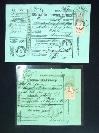 1871-95, Lot of six items comprising three 1871 engraved