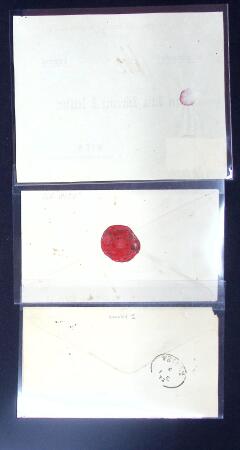 1871-95, Lot of six items comprising three 1871 engraved