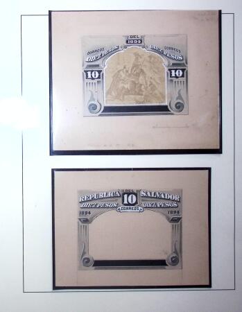 1894 "Columbus" Issue: Study including original artist