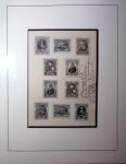1952 Isabella of Spain airmail set of proofs with group