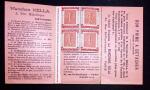 N ° 129 CP 1, Carnet rose "Le timbre poste Economique"