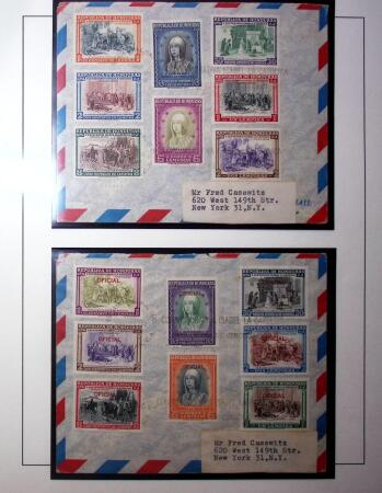 1929-52, Collection on the theme Columbus mounted on