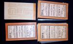 Lot de 4 carnets 5c Semeuse orange : 158-C , 158-C