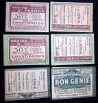 Lot de 5 carnets, 10c Pasteur : 170 C1 S44 (L'Aigle