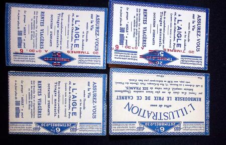 Lot de 4 carnets n°191-C 3 : S88 (2 dont un incomplet)