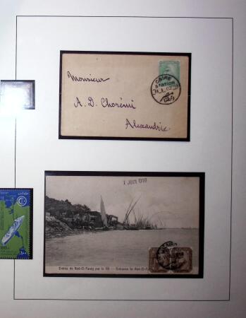 1868-1942 Small selection on seven album pages with