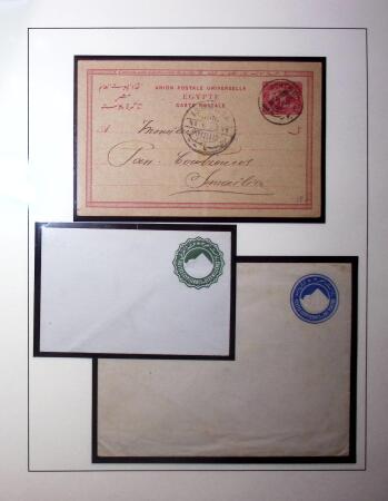 1868-1942 Small selection on seven album pages with