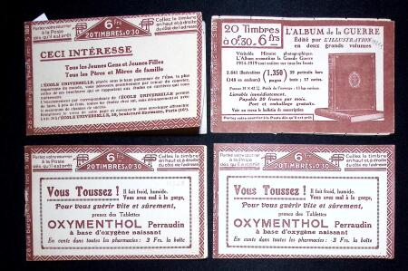 Lot de 4 carnets n°192-C 5 avec couvertures diverses