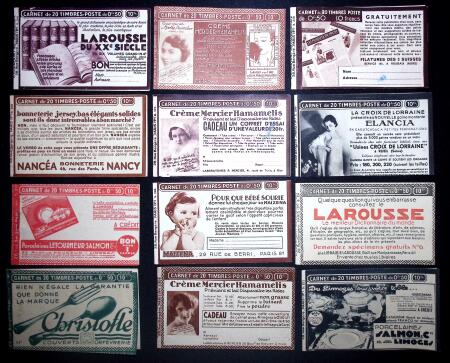Lot de 28 couvertures vides période semeuse dont pastilles