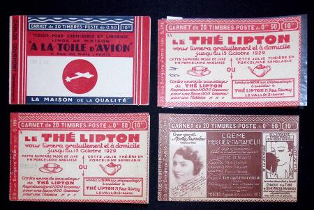 Lot de 3 carnets : n°199-C 25 (A la toile d'avion)