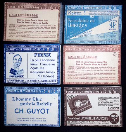 Lot de 6 carnets : n°199-C 36 (S181 SP) - n°199-C