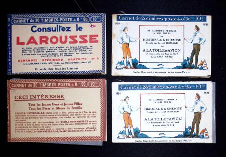 Lot de 4 carnets : n°199-C 42 (S187) n°199-C 44 (Histoire