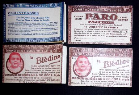 Lot de 4 carnets : n°199-C 49 (S161) - n°199-C 49