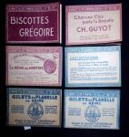 Lot de 6 carnets : n°257-C 5 (S165 SP Biscottes Grégoire)